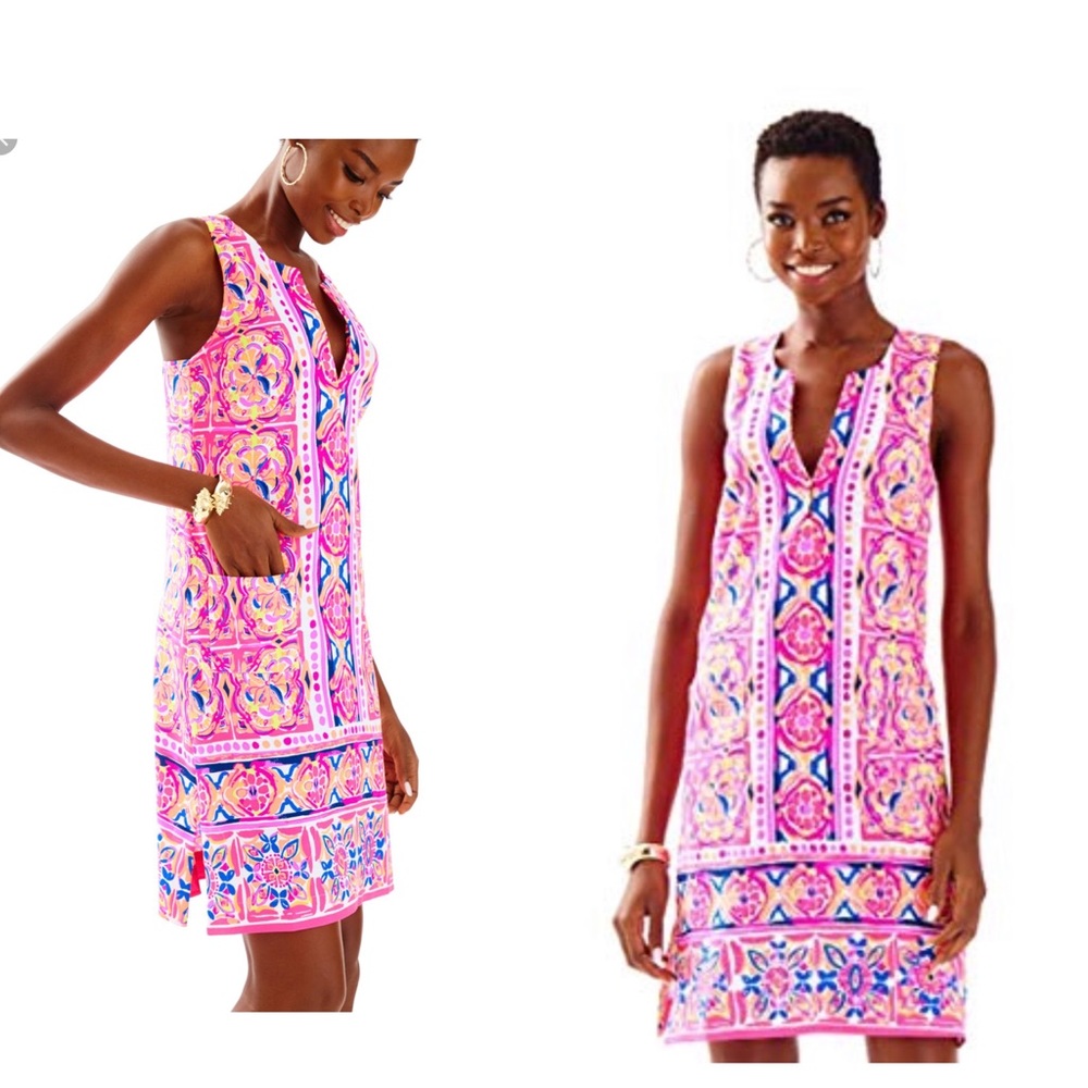 Lilly PulitzerShift Dress. Runs big... would fit 2